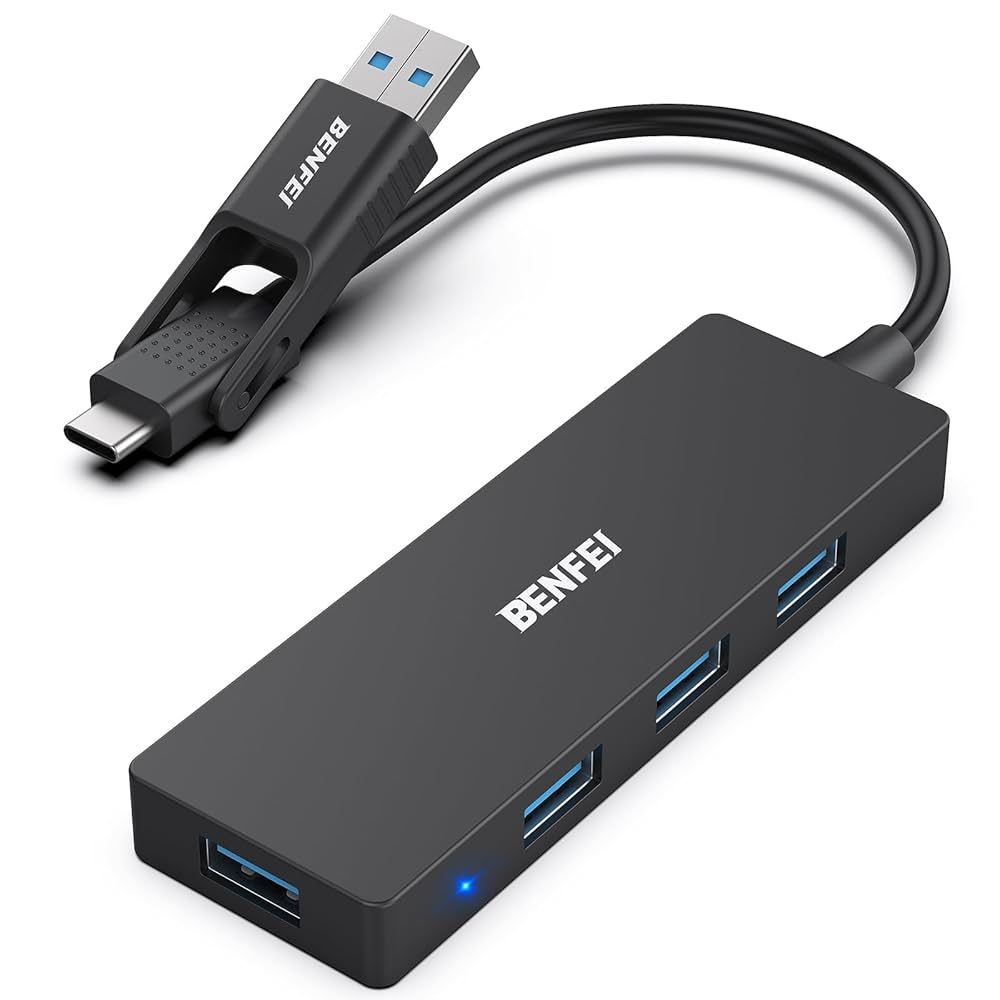 USB-хаб BENFEI USB 3.0, USB-C HUB, 2-в-1