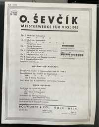 Livro O. Sevcík Meisterwerke für Violine