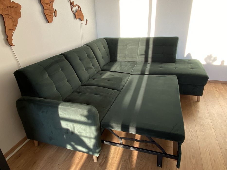 Zielony Naroznik z fukcja spania stan bardzo dobry !!!