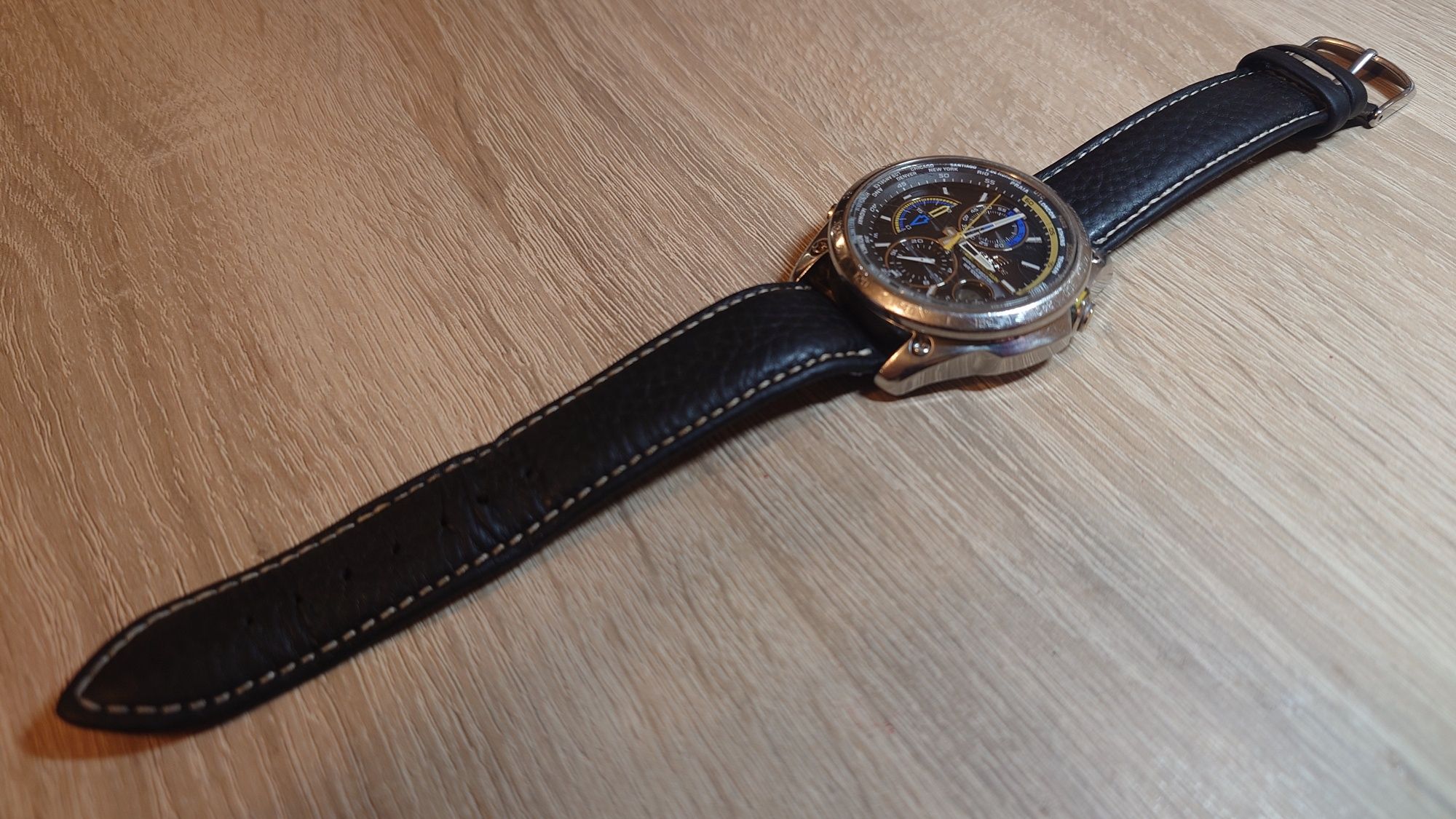 Casio EQW 500 Edifice Wave Ceptor twin chronograph world time