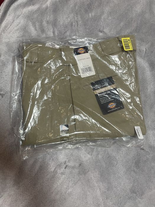 Штани 36х34 dickies double knee khaki 874 брюки беж 33/32 40/34