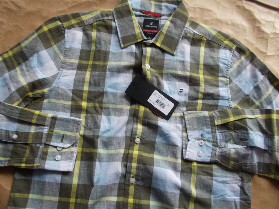 -L-VICTORINOX Premium Nowa Koszula Męska M 42 cm Szwajcaria