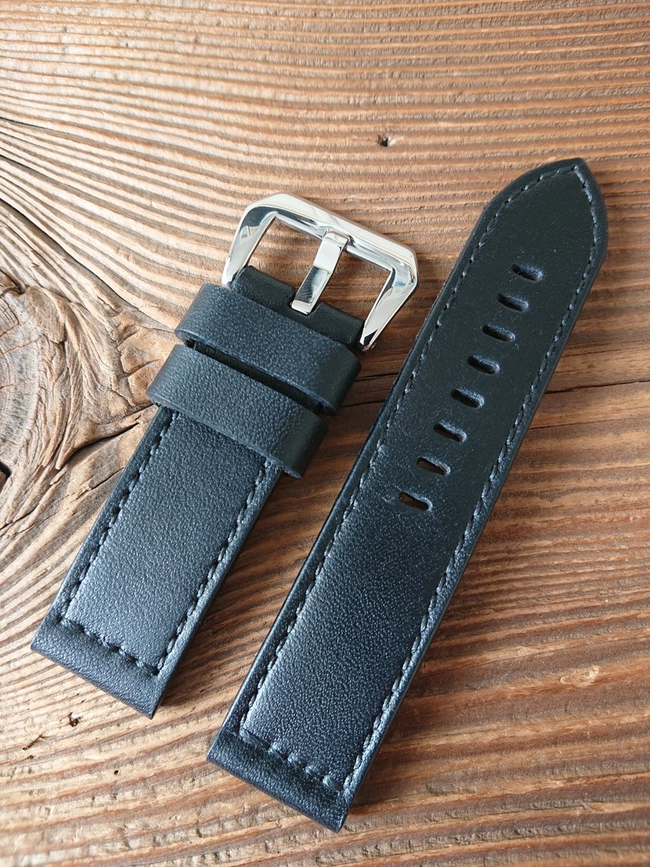 Pasek do zegarka 24 mm ręcznie robiony skóra naturalna handmade
