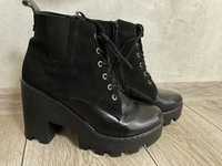 Женские чёрные ботинки 39