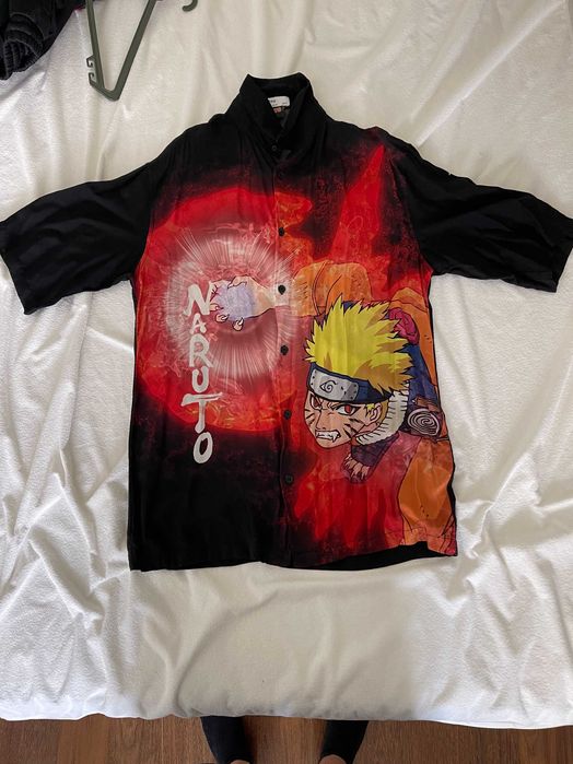 Camisa Naruto Preta Vermelha XS/34