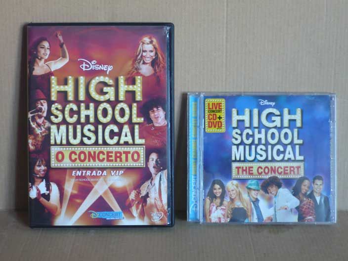 DVD e CD da série "High school musical"