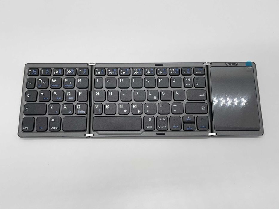 Składana klawiatura z touchpadem OMOTON KB568 grafitowa QWERTZ