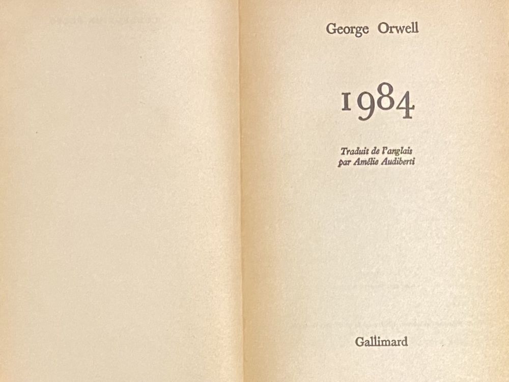 1984 de George Orwell. Première édition française