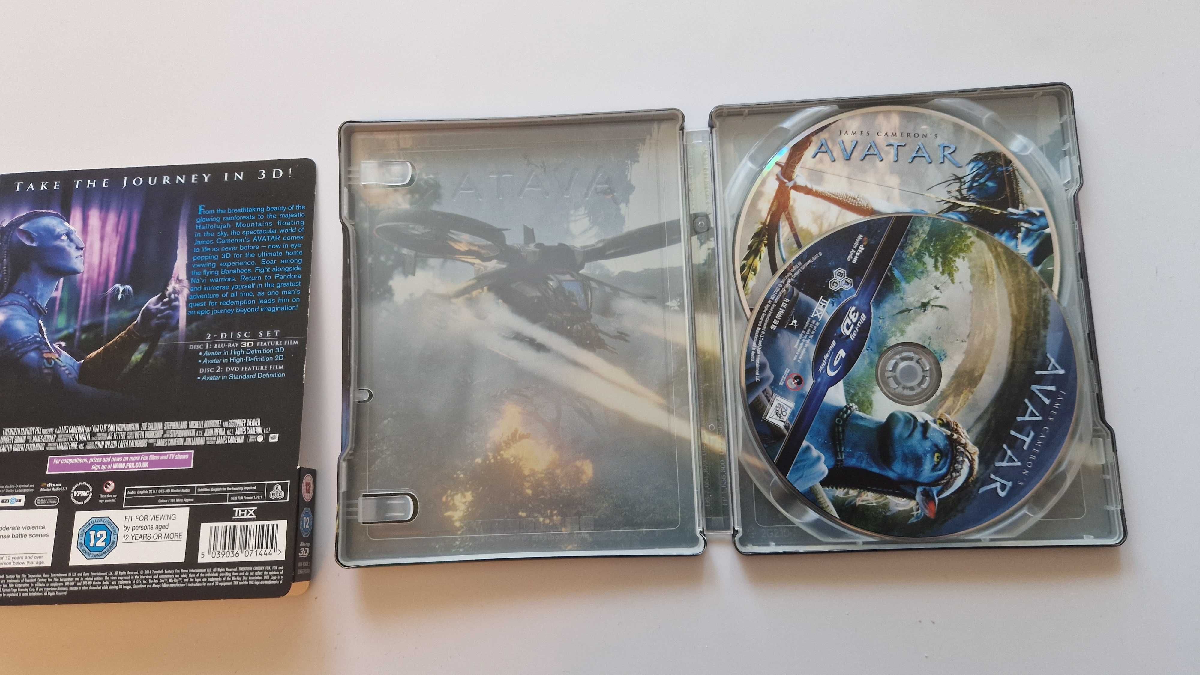 blu ray Avatar 2D/3D PL steelbook