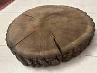 Plaster drewna na blat 30cm, ładne słoje, wyszlifowany