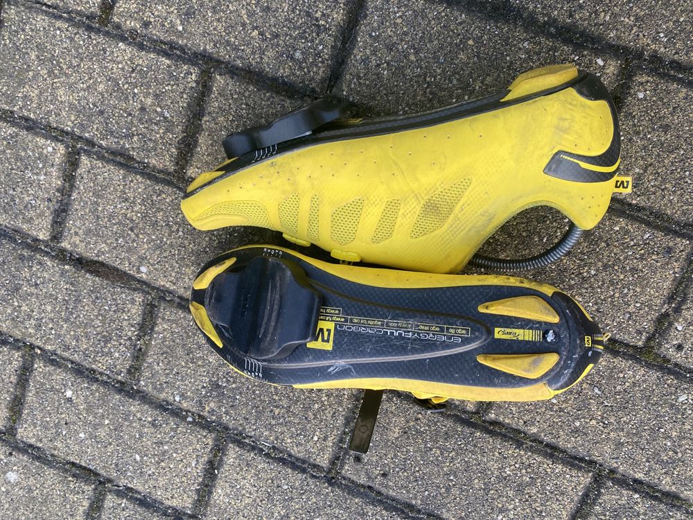 Buty kolarskie mavic żółte szosowe ergoride 43 44 45