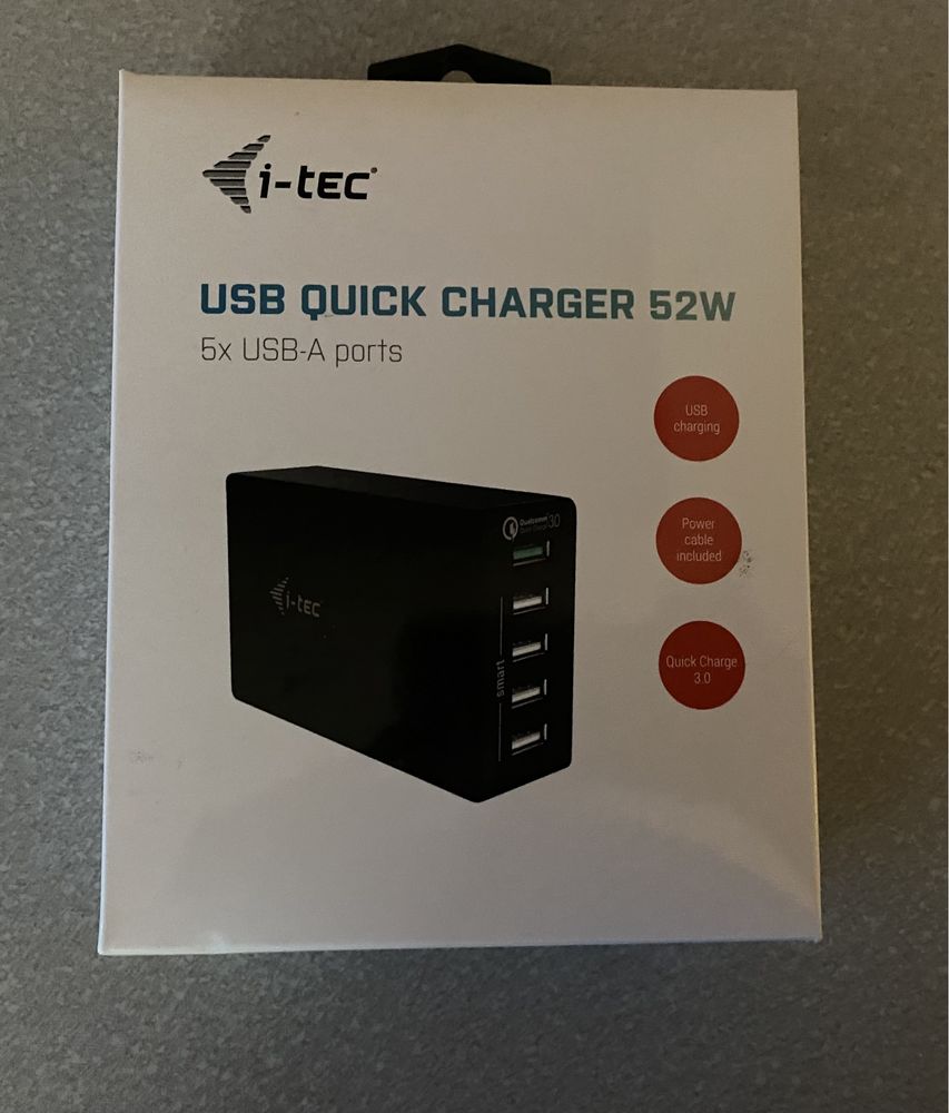 Ładowarka i-tec USB QUICK CHARGER 52 W