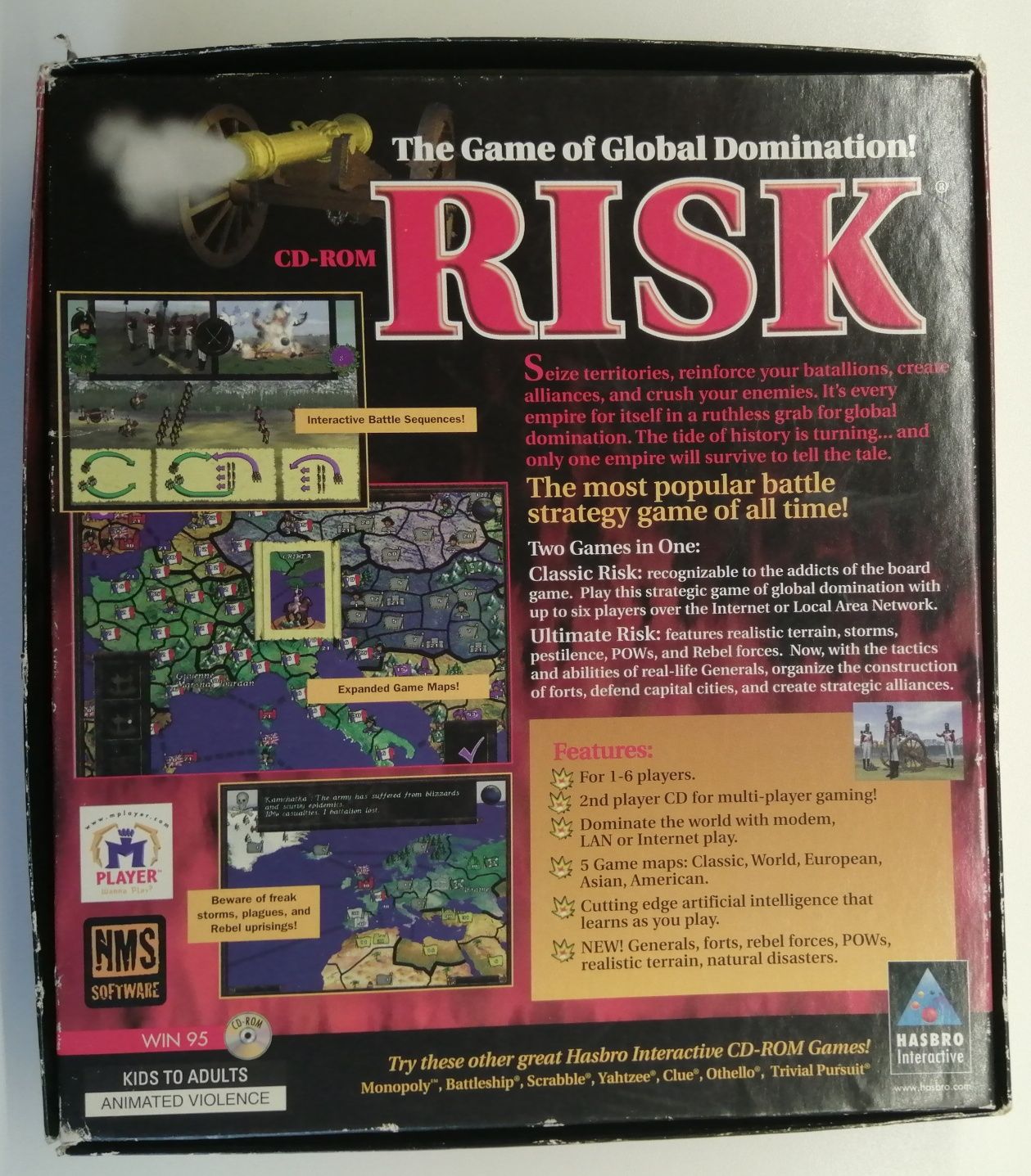 "RISK" gra PC wersja pudełkowa BIG BOX RETRO!! Unikat!!