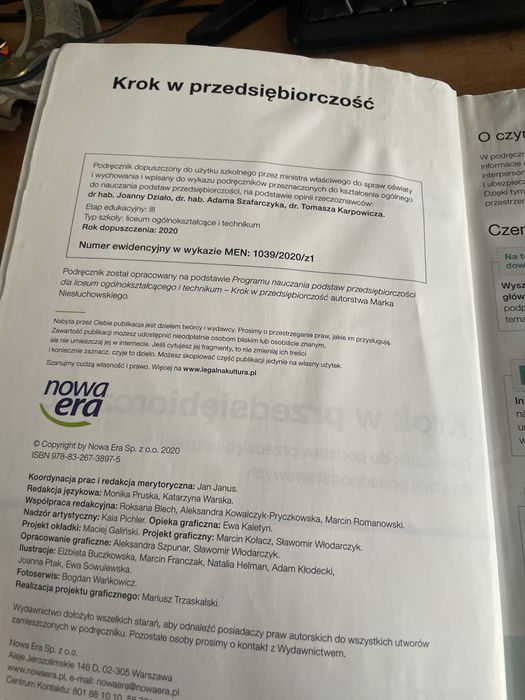 Krok w przedsiębiorczość, Nowa Era.