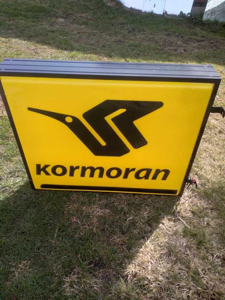 Szyld kormoran podświetlany dwustronnie