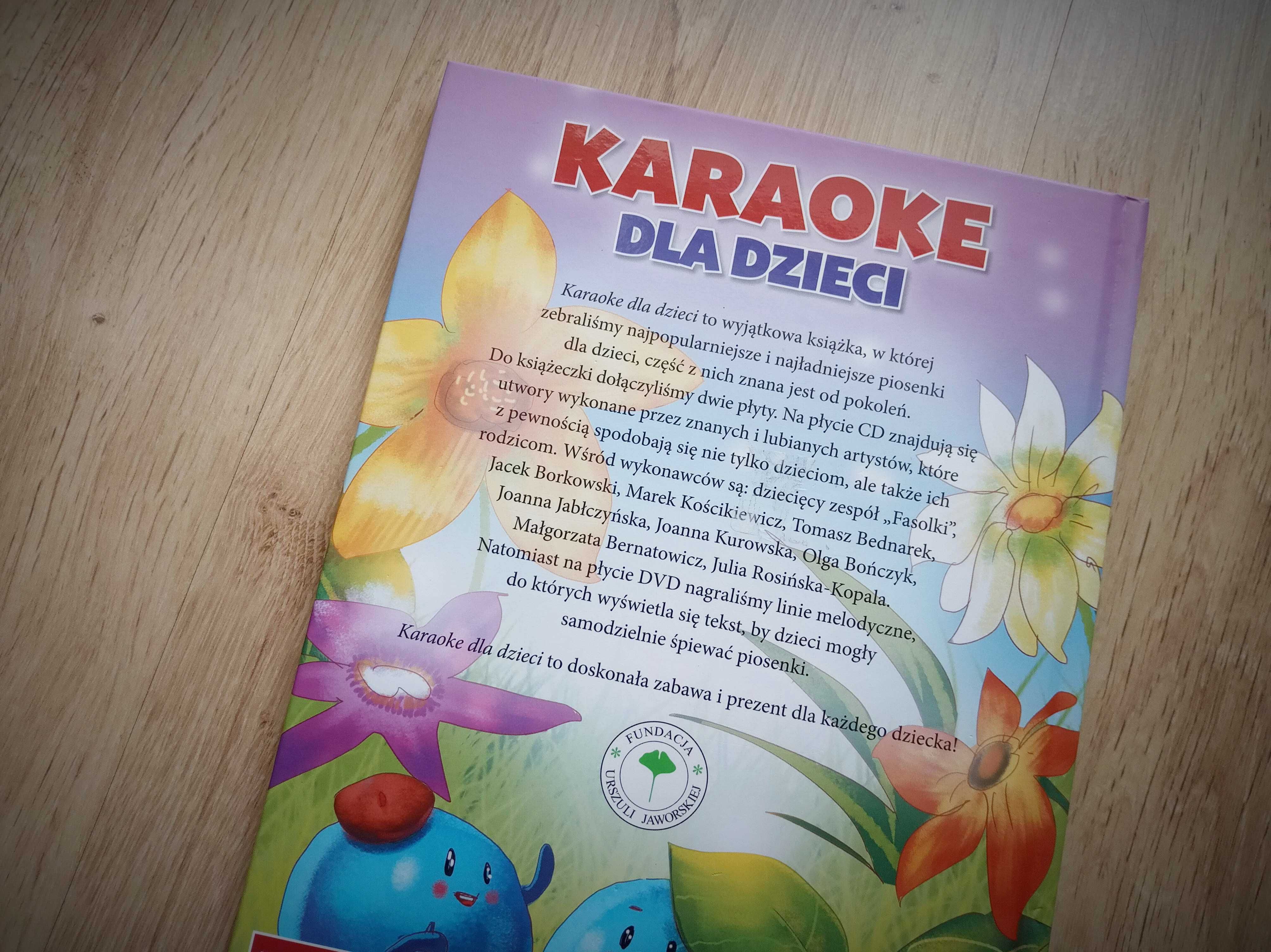 Książka Karaoke dla dzieci + płyty CD oraz DVD HIT na prezent