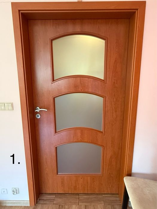 Zdemontowane Drzwi wewnętrzne na 80 orzech