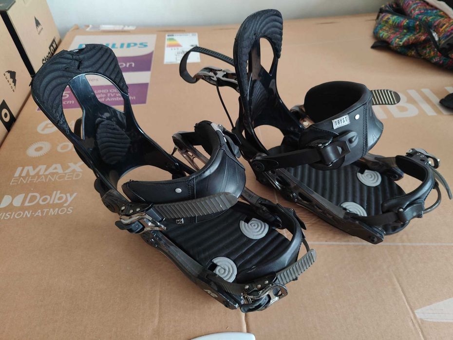 Wiązania snowboardowe K2 Cinch Tryst Black szybko wpinane odchylane