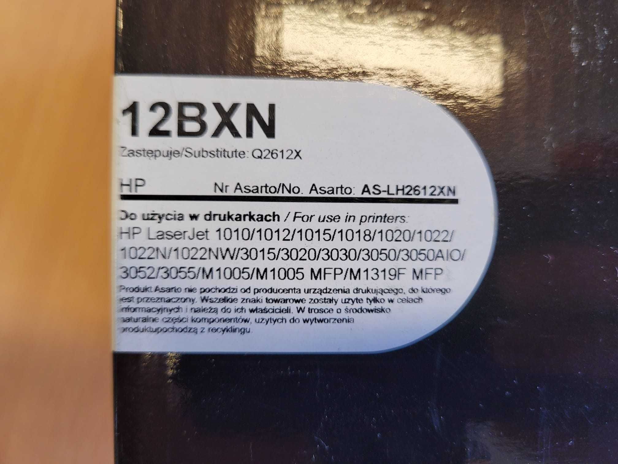 Toner Asarto do HP 12BXN | Q2612X laserowy wkład drukujący
