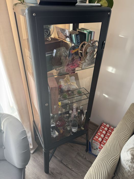 Witryna IKEA FABRIKOR ciemnoszary, 57x150 cm