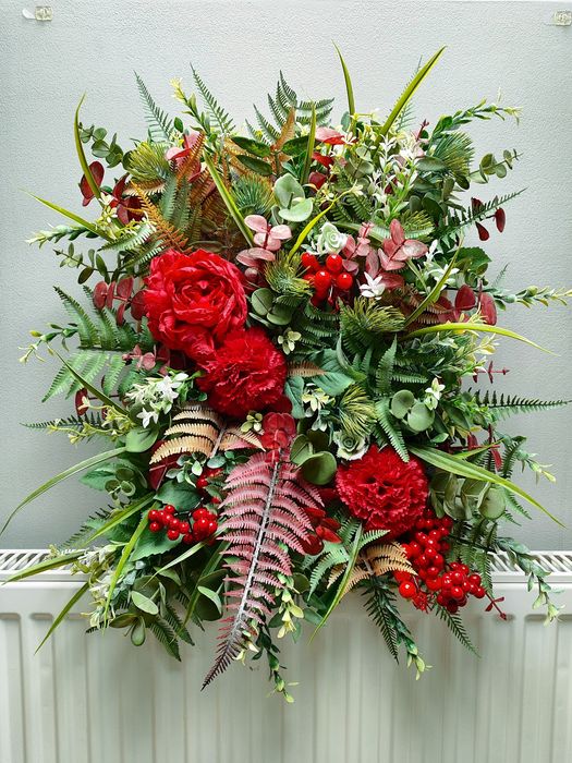 Obraz ze sztucznych kwiatów 42,5x32,5