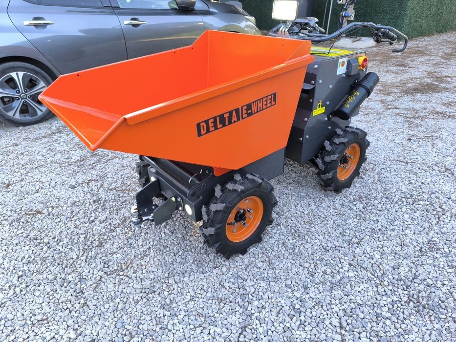 Mini dumper electrico 300kgs 4X4 com gancho reboque