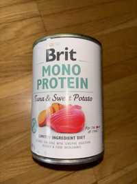 Brit mono protein, karma mokra w puszce - tunczyk z batatem