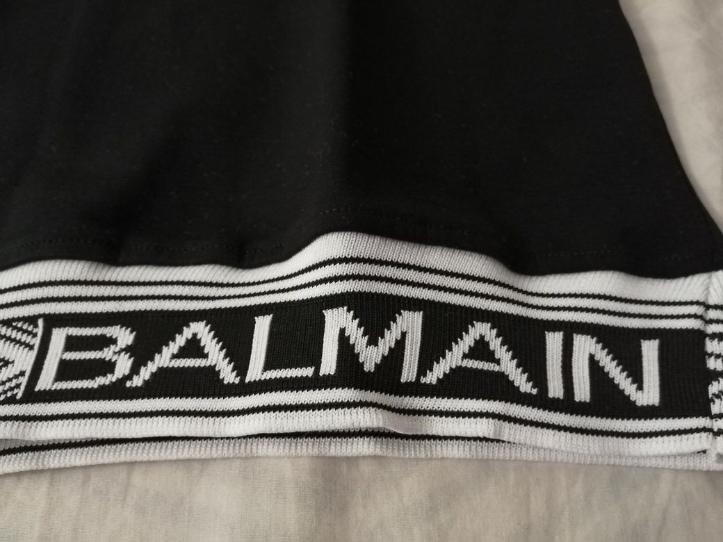 NOWA męska bluza Balmain bluzka bb klasyk czarny XL
