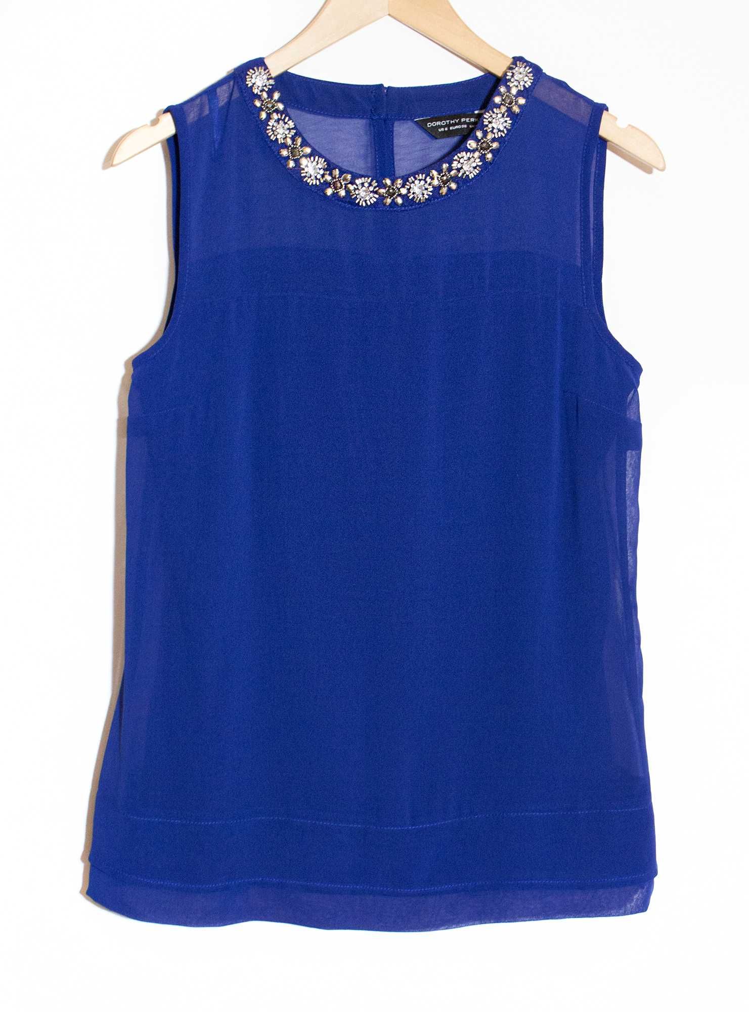 Chabrowa bluzka ze zdobieniem Dorothy Perkins M