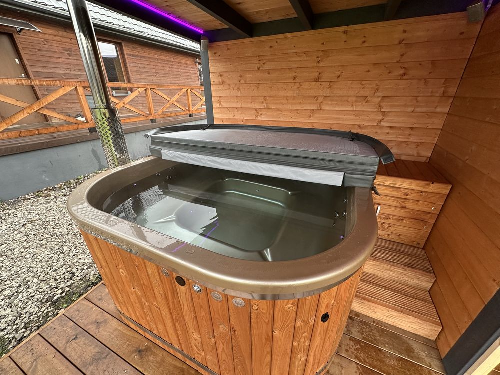 Ranczo Mokre Drewniany Dom Wynajem Noclegi Balia Jacuzzi SPA