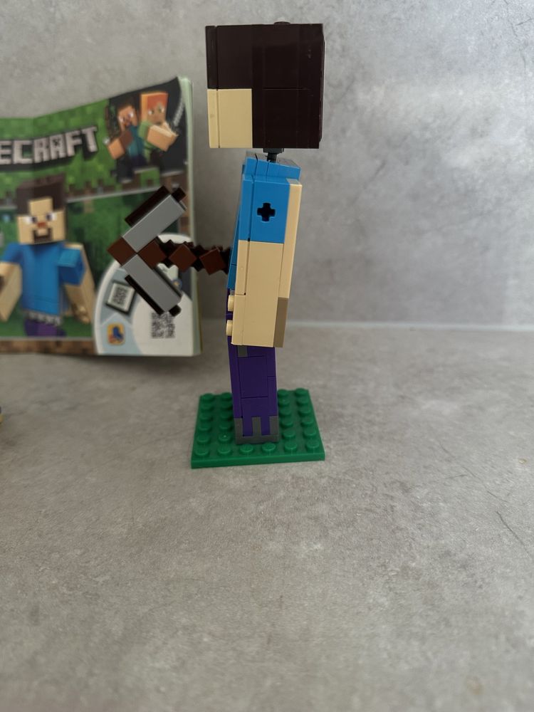 Lego minecraft 21148 Steve z papugą