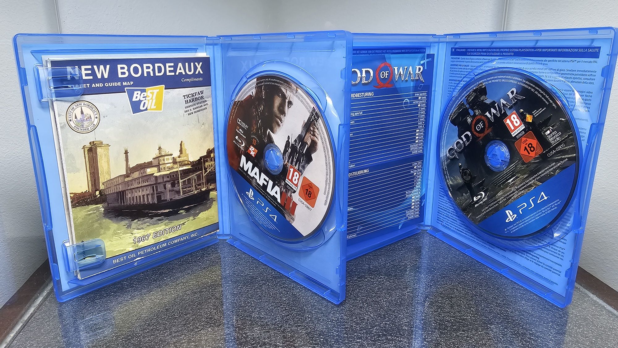 Pack 2X jogos Mafia III 3 God of War PS4 PlayStation 4