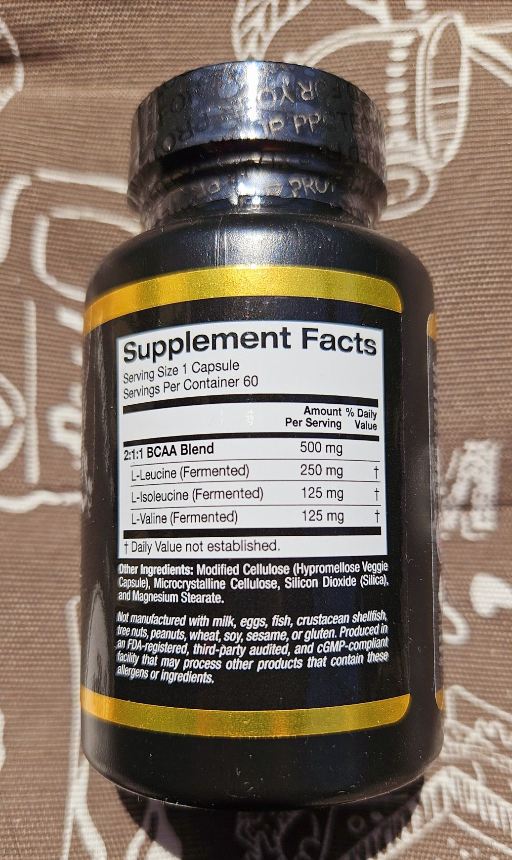 California Gold BCAA амінокислоти аминокислота ВСАА бцаа всаа 500 мг