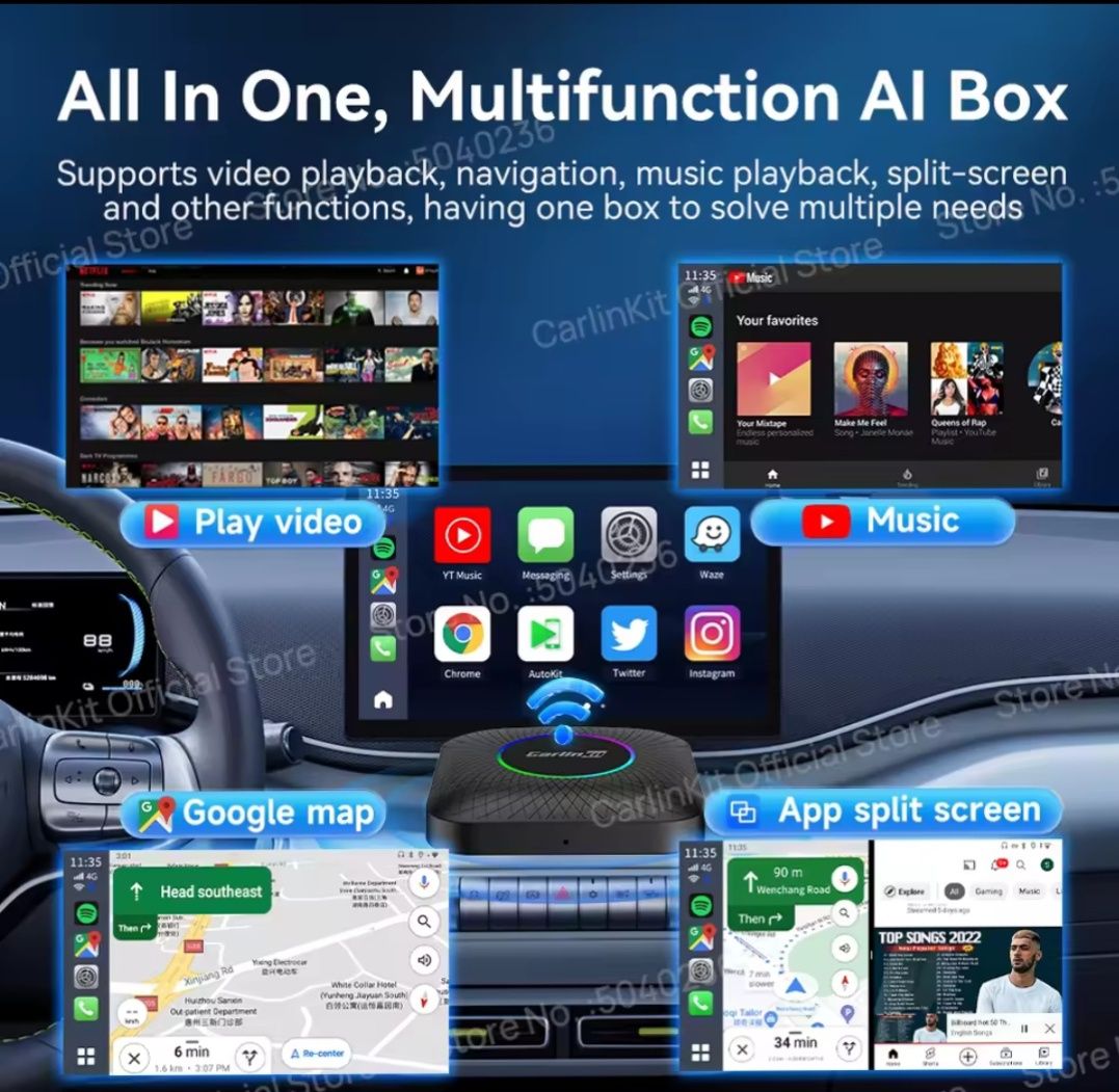 Carlinkit Tbox-Ambient  8/128 AI Box