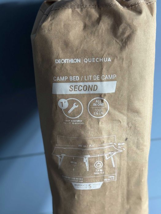 Łóżko polowe kempingowe Decathlon Quechua – model Camp Bed Second