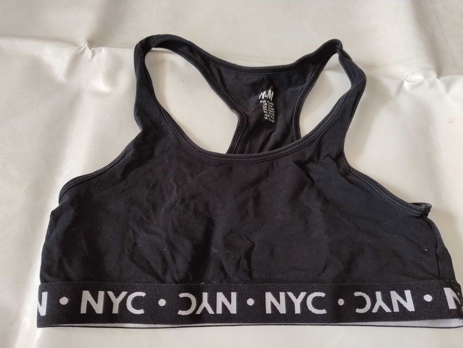 SUPER CENA Top sportowy DKNY//Jeans XS, t-shirt H&M 146/152/158