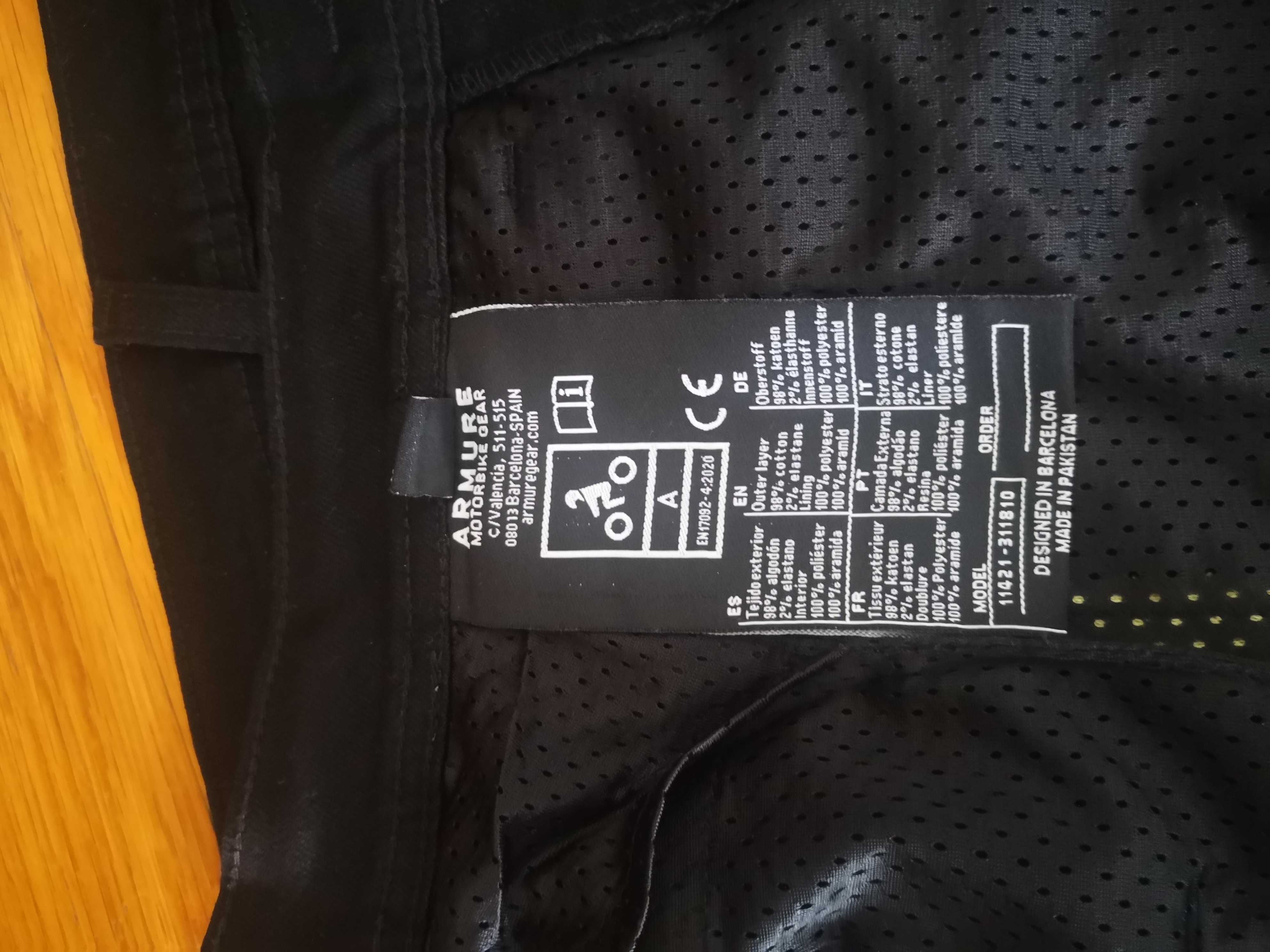 Calças motard c/ proteções - NOVAS