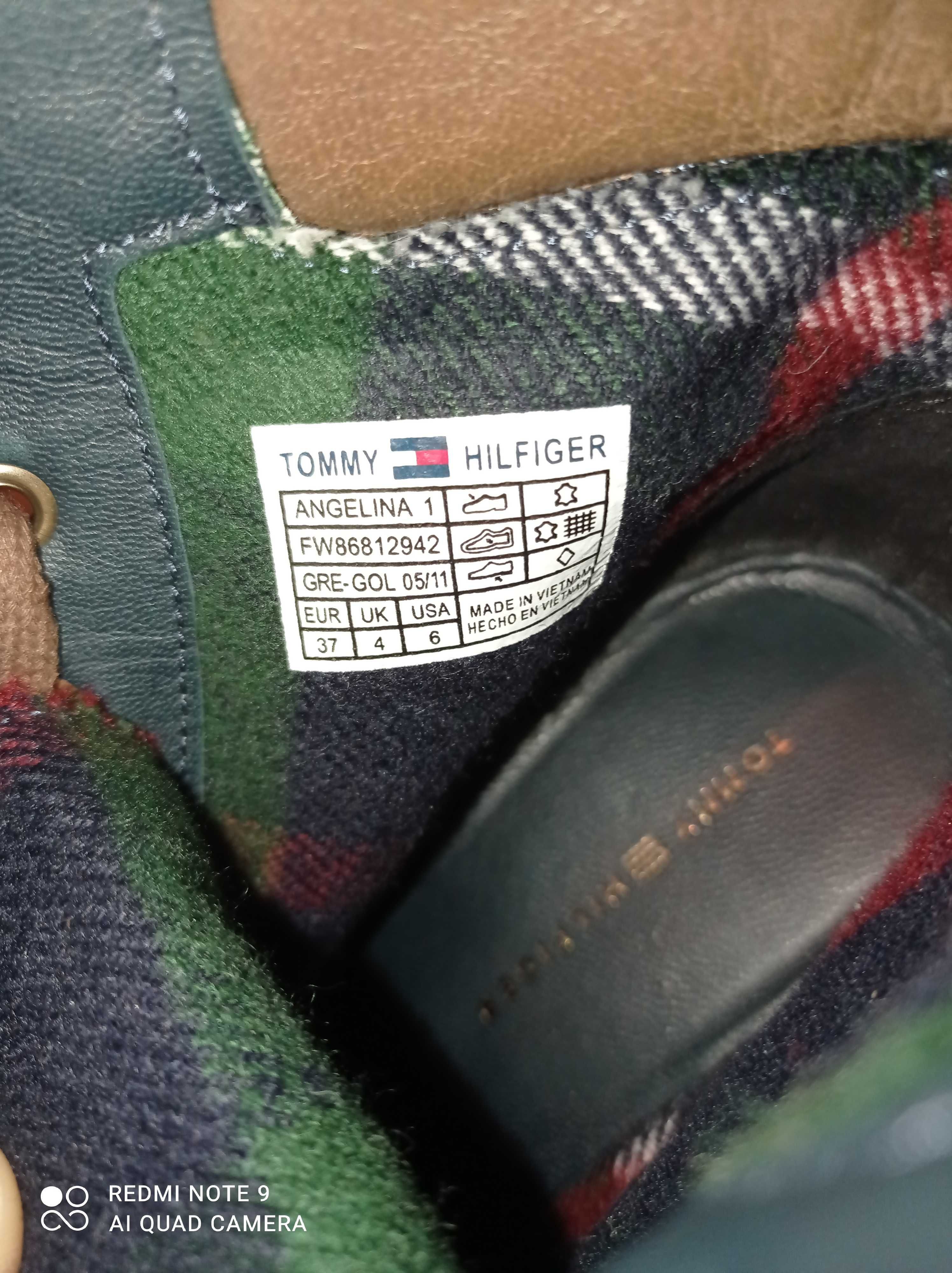Botki Tommy Hilfiger damskie rozmiar 37