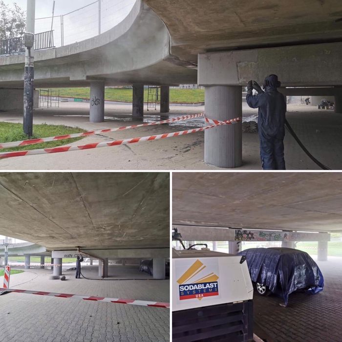 piaskowanie sodowanie - drewno, beton, cegła, stal. mobilnie