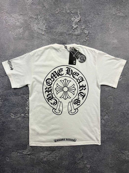 Футболка Chrome Hearts хром хардс усі розміри чорна і біла