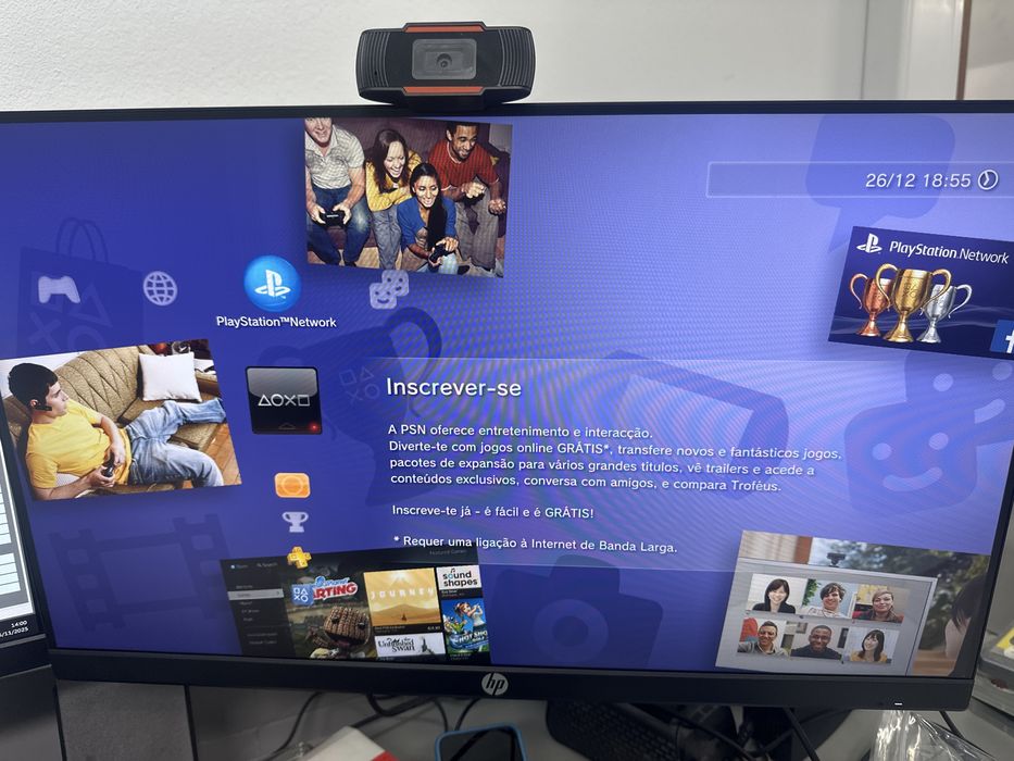 PS3 impecavel com 5 jogos. Sem comando