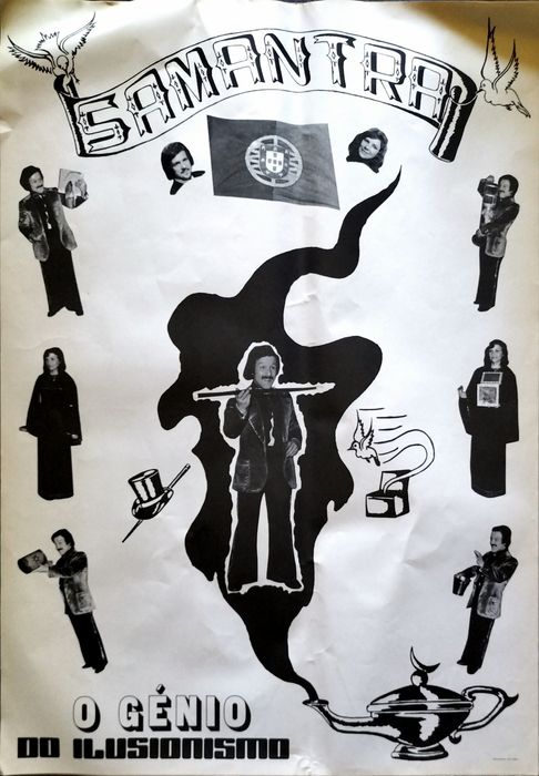 Poster dos anos 70/ 80. Samantra, O génio do ilusionismo