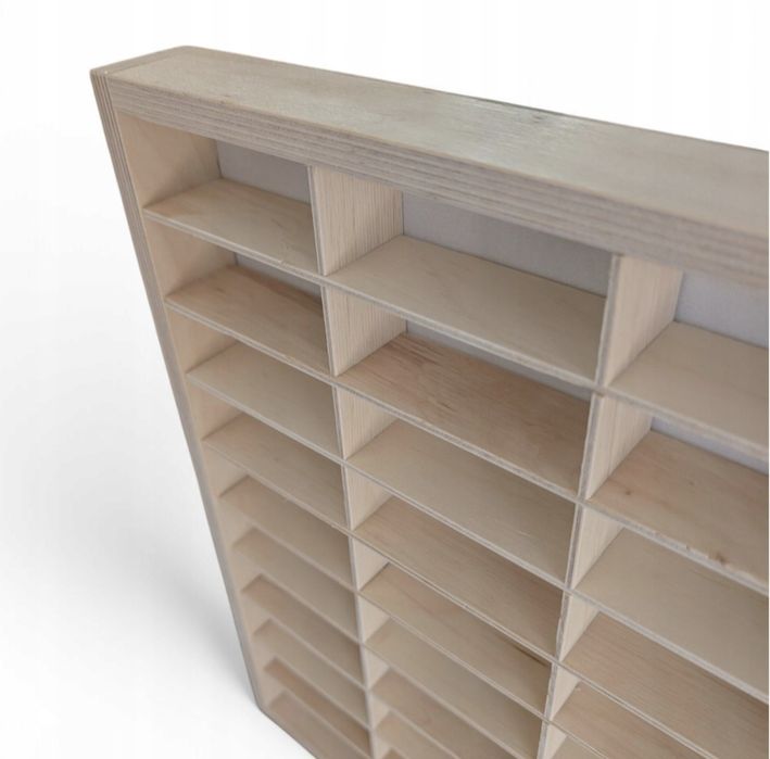 Duża drewniana Półka na samochodziki autka hot wheels Organizer