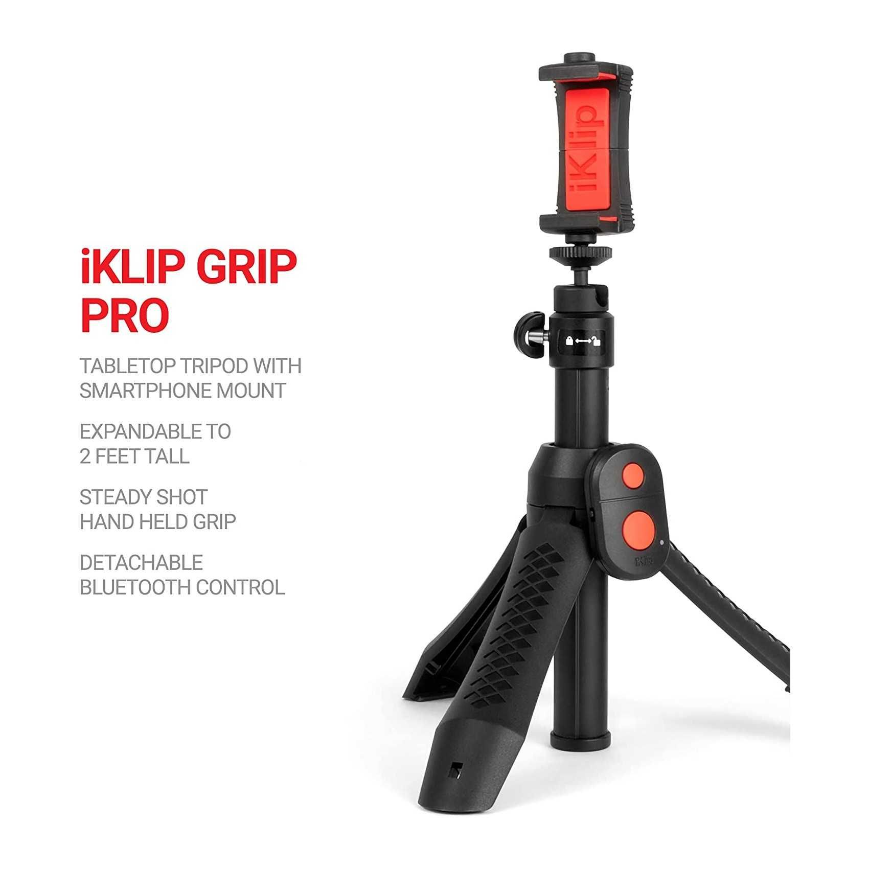 Петличный Микрофон iRig Mic Lav + Штатив iKlip Grip Pro + Лампа