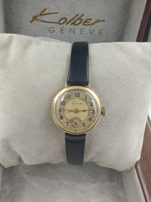 Zegarek damski  cyma  mechaniczny zloty