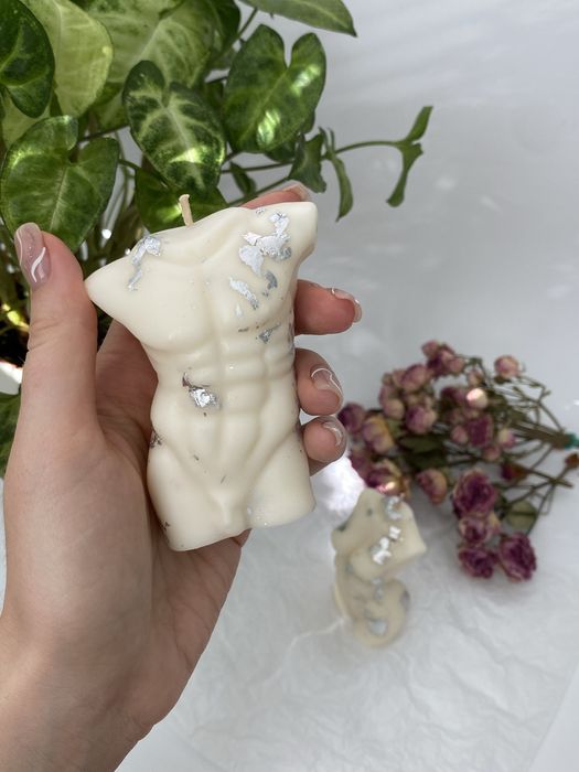 Подарунковий набір соєвих свічок Він+Вона