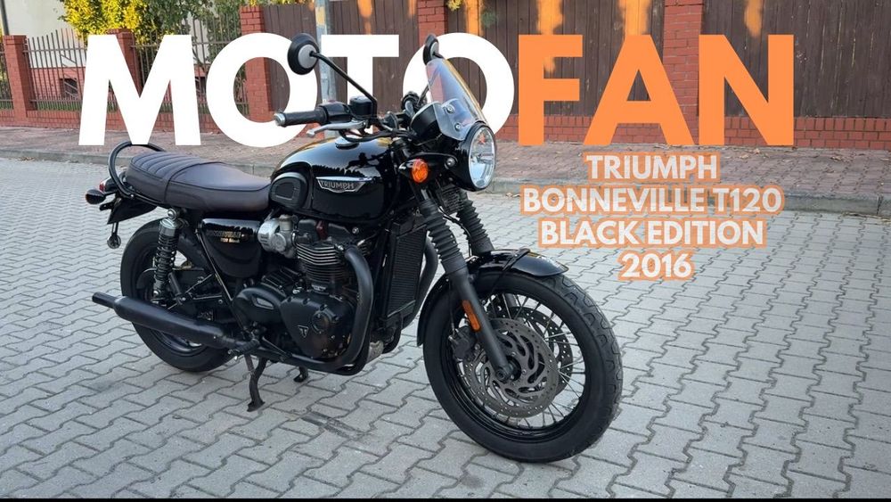 Triumph Bonneville TRIUMPH BONNEVILLE T120 BLACK 08.2016r 1właściciel Niemcy pełen serwis