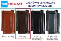 Dachówka ceramiczna Braas Rubin 13V tek glazura, podstawa