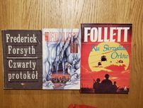 3 książki:  dwóch Follet-ów i Forsyth