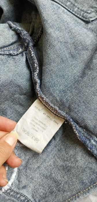 Katana kurtka jeansowa z haftem smokiem vintage retro L